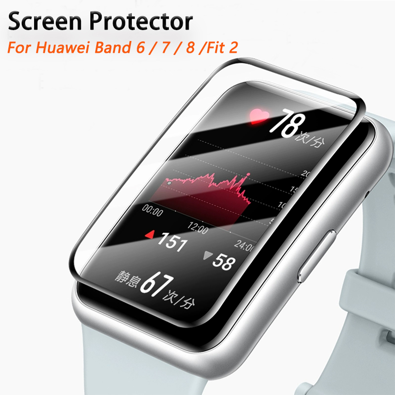 Curved Edge Screen - Gebogen Rand Beschermfolie Voor Huawei Horloge
