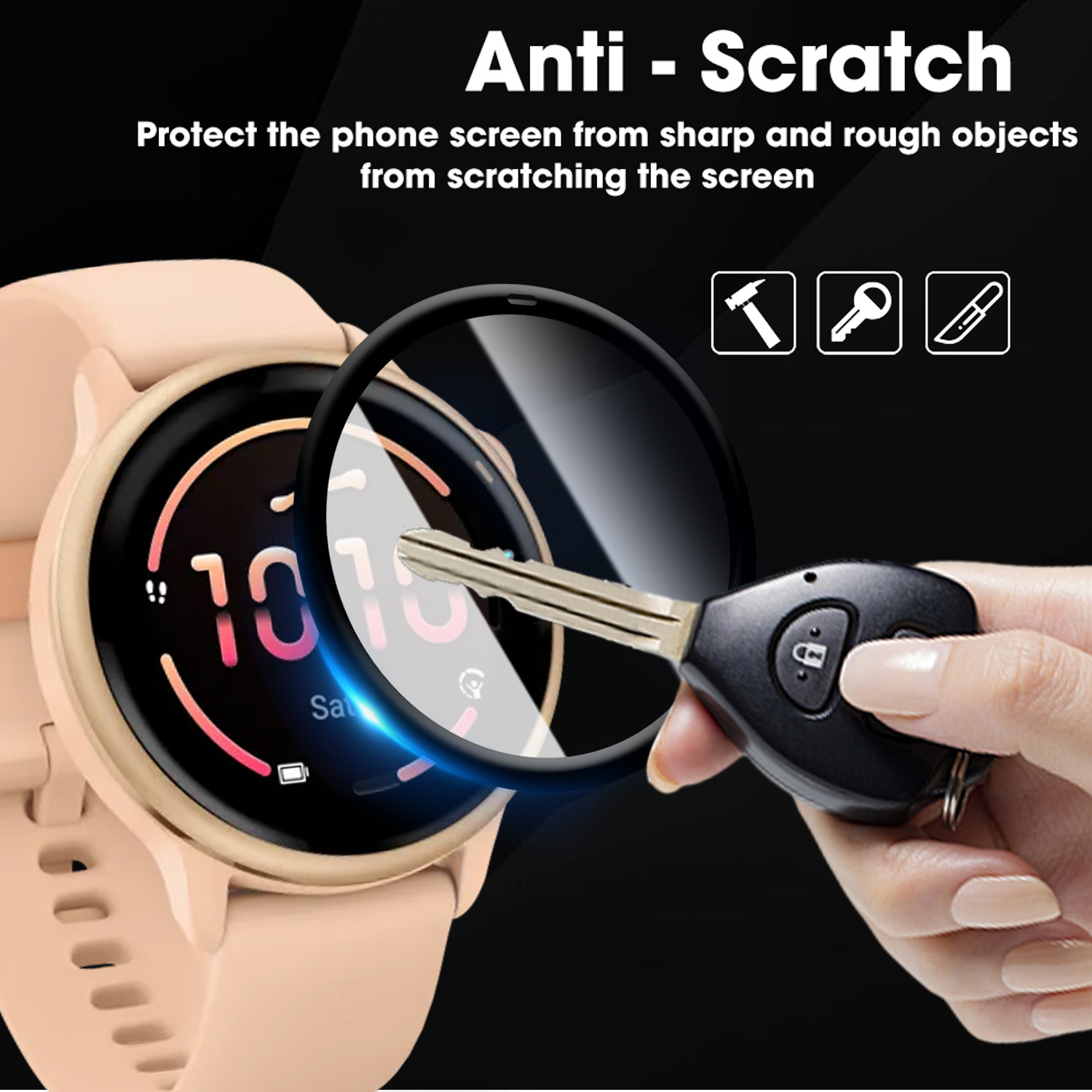 Curved Edge Screen - Flexibele schermbeschermers voor Garmin Vivoactive 6