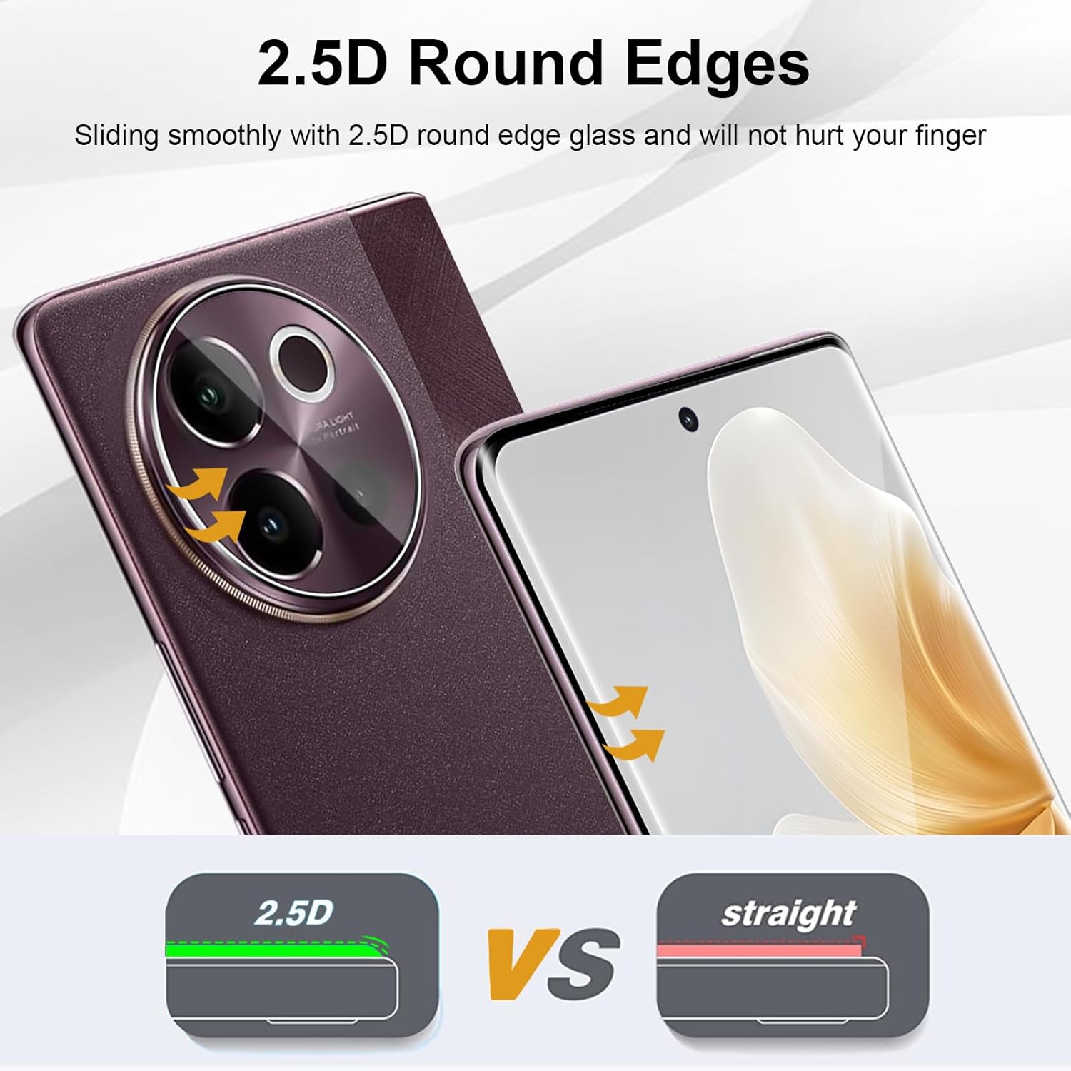 3D Gebogen 9H Gehard Glas Voor - Vivo V40 recensie en prijs